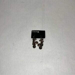 Beautiful bronze disc earrings